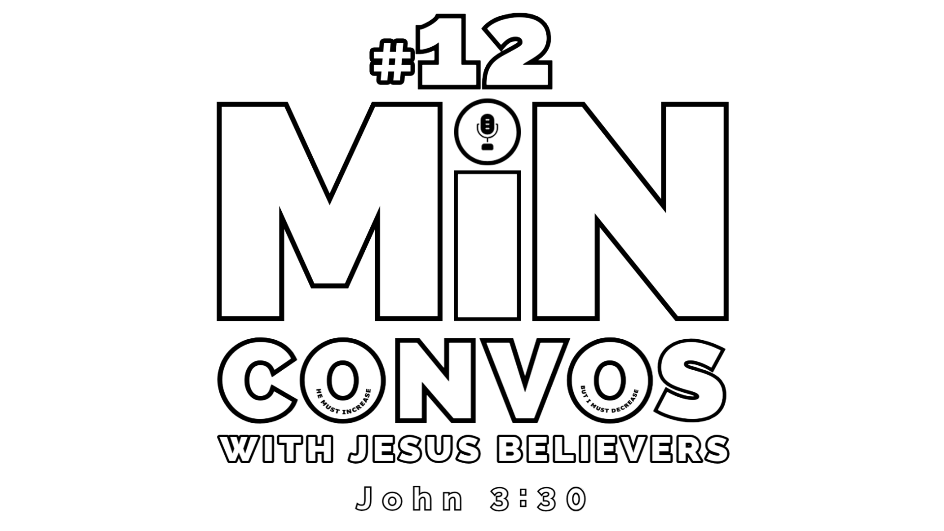 #12minconvos with Jesus Believers Logo